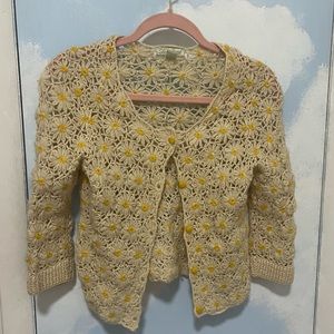 Lucky Brand Daisy knit cardigan